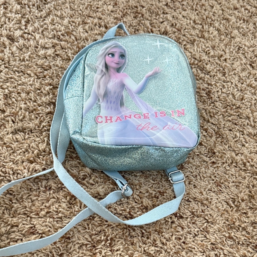Frozen Themed Glitter Backpack